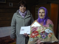 Долгожители Тейковского муниципального района продолжают принимать поздравления с 90-летием от Президента России. В среду 24 октября, Анна Владимировна Карпова, жительница д.Москвино, отметила свое 90-летие