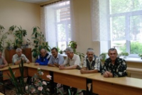 Встреча главы администрации Тейковского муниципального района Засориной Е.К. с комбайнерами Тейковского района